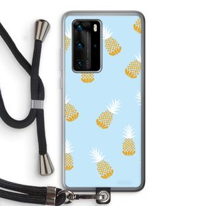 Ananasjes: Huawei P40 Pro Transparant Hoesje met koord