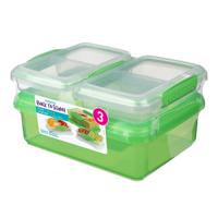 Sistema Back To School - Set van 3 Lunchboxen - Groen