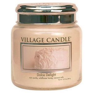 Village Geurkaars Dolce Delight vanille cake honing - Medium Jar