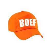 Verkleed Boef pet / cap oranje voor dames en heren   -