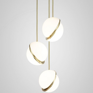 Lee Broom Mini Crescent Chandelier 3 piece Hanglamp - Wit