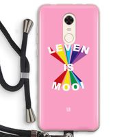 Het Leven Is Mooi: Xiaomi Redmi 5 Transparant Hoesje met koord
