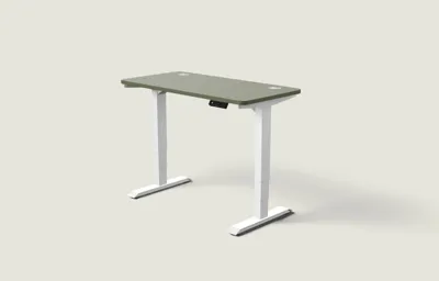 Desktronic HomePro bureau Wit / Olijfgroen / 120x60 cm