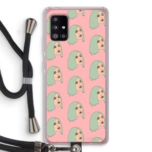 King Kylie: Samsung Galaxy A51 5G Transparant Hoesje met koord