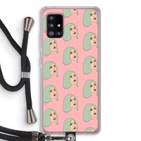 King Kylie: Samsung Galaxy A51 5G Transparant Hoesje met koord