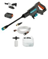 Gardena AquaClean 24/18V P4A hogedrukreiniger Compact Batterij/Accu 250 L/u Zwart, Blauw, Oranje - thumbnail