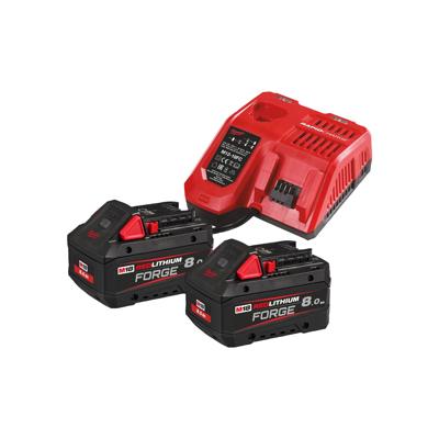 Milwaukee M18 FORGENRG-802 Accu starterset 18V FORGE™ 2x 8.0Ah - 4933498612 Milwaukee M18 FORGENRG-802 Accu starterset 18V FORGE™ 2x 8.0Ah - 4933498612