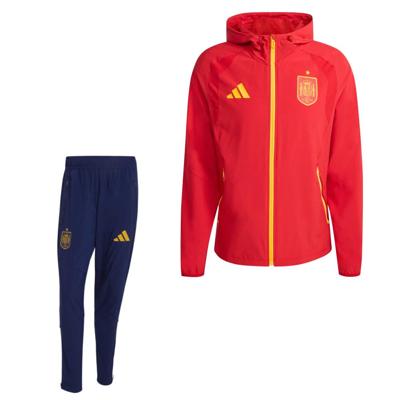 adidas Spanje Travel Trainingspak Full-Zip 2026-2028 Rood Oranje