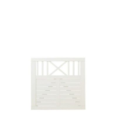 Witte Houten Tuinpoort Nostalgi 100 x 95 CM