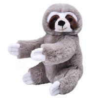 Speelgoed knuffel luiaardje grijs 25 cm - thumbnail