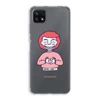Hartje: Samsung Galaxy A22 5G Transparant Hoesje