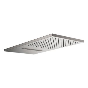 Hoofddouche Tres Exclusive | 55x28 cm | Met waterval | Rechthoek | RVS look
