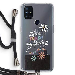 Tough Life: OnePlus Nord N10 5G Transparant Hoesje met koord