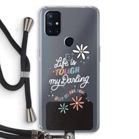 Tough Life: OnePlus Nord N10 5G Transparant Hoesje met koord