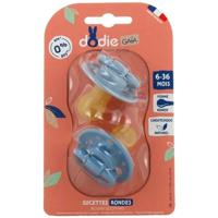 Fopspenen - Dodie Gaia Ronde Fopspenen 6-36M X2 (Kleur: Blauw)