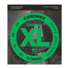 D&apos;Addario ECB80SL Chromes Super Light 40-95 snaren voor elektrische bas