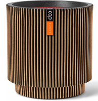 Vaas cylinder groove nl zwart goud I Capi Europe - Capi europe