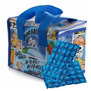 Puckator Kleine lunch koeltas met 2x flexibel koelelement - Asterix print - 4,4 liter