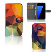 Samsung Galaxy S7 Edge | Book Case | Polygon Color