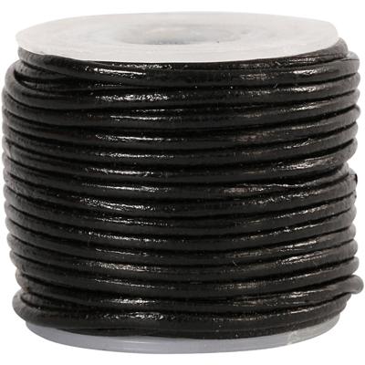 Creativ Company Leerkoord, dikte 1 mm, zwart, 10 m/ 1 rol