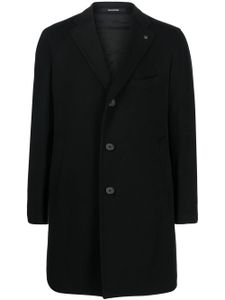 Tagliatore manteau en laine à simple boutonnage - Noir