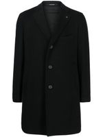 Tagliatore manteau en laine à simple boutonnage - Noir