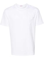 Valentino Garavani t-shirt en coton à fleurs appliquées - Blanc