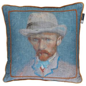 Beddinghouse Van Gogh Museum Self Portrait Vincent Sierkussen Blue (50x50 cm)