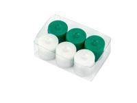 Waarde Backgammon-stenen in groen en wit