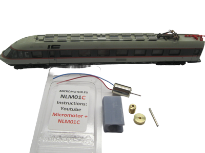 micromotor NLM01C motor ombouwset voor Lima 123902, 123903, 163903 Single motor bogie version micromotor NLM01C motor ombouwset voor Lima 123902, 123903, 163903 Single motor bogie version