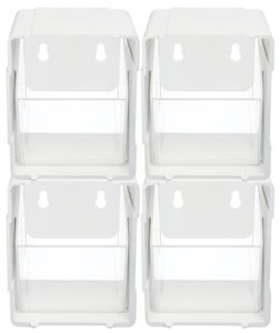 Deflecto sorteer kantelbakje wit, pak met 4 stuks