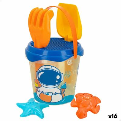 Strandspeelgoedset Colorbaby Ø 18 cm Polypropyleen (16 Stuks)