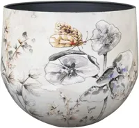 TS Collection bloempot moonlight meadow metaal 33x28cm moonlight meadow