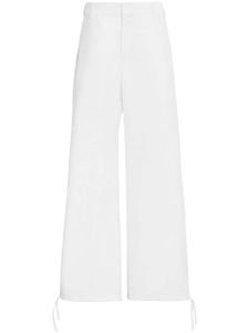 Marni pantalon droit à logo brodé - Rose