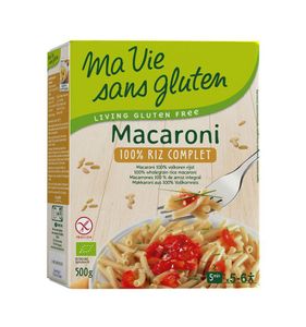 Macaroni van volkoren rijst glutenvrij bio