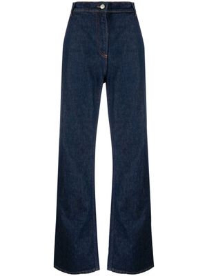Magda Butrym jean ample à taille haute - Bleu