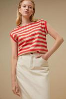 By-Bar Top thelma big stripe | poppy-red - thumbnail