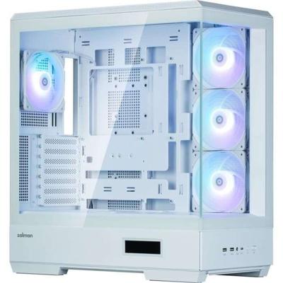 PC-behuizing - ZALMAN - P50 DS - Mid tower - ATX - Wit - 4 A-RGB-fans - USB-C