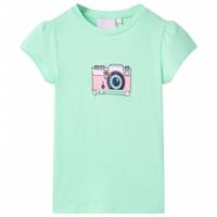 VidaXL Kindershirt 116 felgroen
