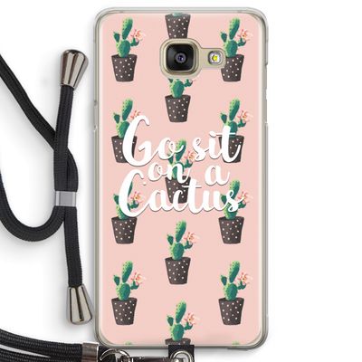 Cactus quote: Samsung Galaxy A5 (2016) Transparant Hoesje met koord