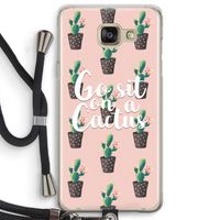 Cactus quote: Samsung Galaxy A5 (2016) Transparant Hoesje met koord