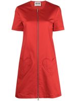 MOSCHINO JEANS robe courte à patch cœur - Rouge