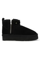 Warmbat Pantoffels Durack Plateau Zipper DRC371899 Zwart-40 maat 40