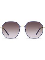 MCM lunettes de soleil 165SLB à monture carrée - Bleu