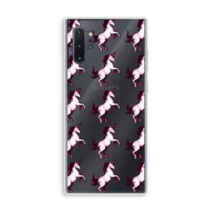 Musketon Unicorn: Samsung Galaxy Note 10 Plus Transparant Hoesje
