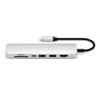 Satechi ST-UCSMA3S interface hub USB 3.2 Gen 1 (3.1 Gen 1) Type-C 5000 Mbit/s Zilver - thumbnail