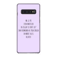 Relatief: Samsung Galaxy S10 4G Volledig Geprint Hoesje