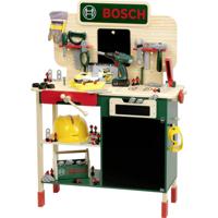 Theo Klein Theo klein 8734 Bosch houten werkbank I robuuste kinderwerkbank, in hoogte verstelbaar I elektr. Accuschroevendraaier, gereedschap met licht en