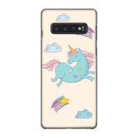 Vliegende eenhoorn: Samsung Galaxy S10 4G Volledig Geprint Hoesje