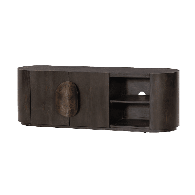 Tower Living TV-meubel 'Allure' Eiken, 150cm, kleur Donkerbruin